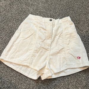 Vintage corduroy white shorts